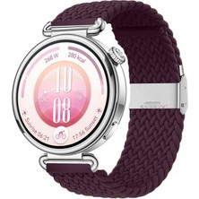 Sneezy Huawei Watch Gt7 41MM Ile Uyumlu Metal Klips Solo Fiberlink Kumaş Örgü Kordon
