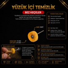 Torna Türk Yüzük Içi Temizlik Bez Keçe-Sarı Renk