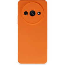 Efnaz Style Xiaomi Redmi A3 4g Kılıf Nano Içi Kadife Silikon - Turuncu