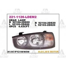 Depo Hyundai Sonata 1999-2002 Far Manuel Sol (1 Adet) (Oem No: 92103-38020)