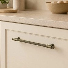 Elovias Özen 158 Modeli Çekmece/Dolap Kulbu Antik Sarı 224mm (Ö158-224-94)