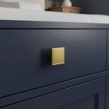 Elovias Bayraktar Kristal Düğme Kulp Gold (B-20-D-22)