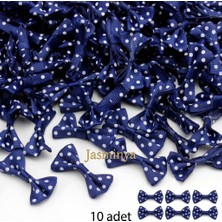 Jasminya 10 Adet Lacivert Renkli Fiyonk (4cm)