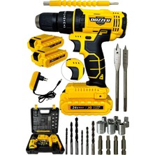 Maison Luré Würth Serii 27 Pcs Set Bakır Sargılı Çelik Şanzuman Şarjlı Akülü Vidalama M