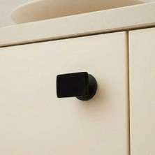 Elovias System Düğme Mobilya Kulbu Füme Renk 44X27MM Çift Delikli Kulp (SY4335 0016 Bbn)