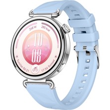 Sneezy Huawei Watch Gt7 41MM Ile Uyumlu Prism Metal Tokalı Soft Yumuşak Silikon Kordon
