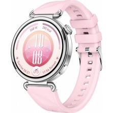 Sneezy Huawei Watch Gt7 41MM Ile Uyumlu Prism Metal Tokalı Soft Yumuşak Silikon Kordon