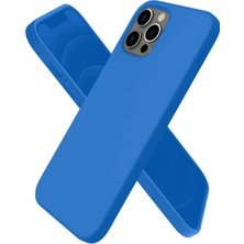 Metemix Newface Iphone 12 Pro Max Kılıf First Silikon - Mavi