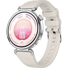 Sneezy Huawei Watch Gt7 41MM Ile Uyumlu Prism Metal Tokalı Soft Yumuşak Silikon Kordon