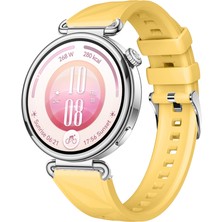 Sneezy Huawei Watch Gt7 41MM Ile Uyumlu Prism Metal Tokalı Soft Yumuşak Silikon Kordon