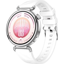 Sneezy Huawei Watch Gt7 41MM Ile Uyumlu Prism Metal Tokalı Soft Yumuşak Silikon Kordon