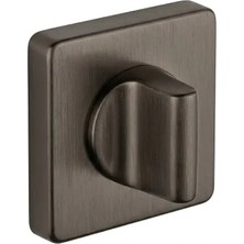 Elovias System Kare WC Banyo Kapı Rozeti Fırçalı Füme Renk (RO11W ELX1)