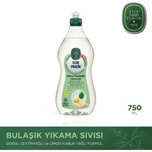 Eyüp Sabri Tuncer X2 Adet Elde Pratik™ - Doğal Zeytinyağı ve Limon Kabuk Yağlı Formül Bulaşık Yıkama Sıvısı - 750 ml