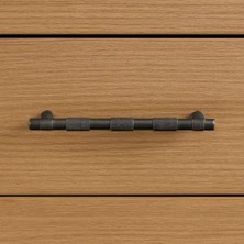 Elovias System Mobilya Kulbu Fırçalı Füme Renk 128mm Kulp (SY9387 0128 ELX1-ELX1)