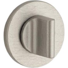Elovias System Yuvarlak Wc Banyo Kapı Rozeti Fırçalı Saten Renk (RO22W Elx2)