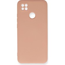 Metemix Newface Xiaomi Redmi 9c Kılıf Nano Içi Kadife Silikon - Pudra
