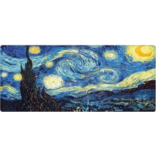 Tr Gaming Mouse Pad 90X40 Mouse Pad Xxl Büyük Oyuncu Mouse Pad Speed Mousepad (Starry Night, 90X40