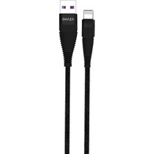 SHAZA Örgülü Usb-A to Lightning  32W Hızlı Şarj / Veri Kablosu