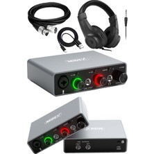 Tr GLX-700GR-H Üst Segment USB Stüdyo Ses Kartı 2 Giriş 2 Çıkış 24BIT/192KHZ (Kulaklık ve K