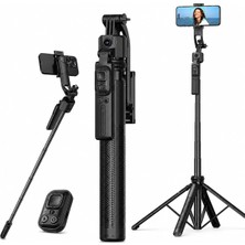 Tr Aı Yüz Takipli Selfie Çubuğu Tripod, 360° Otomatik Takip Gimbal, Quadrapod (4 Ayaklı) Taban,