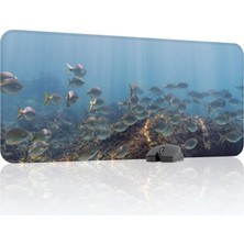 Tr Sualtı Gaming Mouse Pad Kauçuk Kaymaz Taban Mousepad (V5, 90X40 Xxl)