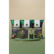 Tr Coco Peat 10 L (3 Adet) + Jeotop Leonardit ve Organik Gübre Yetiştirme Paketi