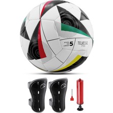 Tr Ayrex 3lü Set Futbol Topu Tekmelikli 2024 Avrupa Pompalı Sert Zemin Halı Saha Futbol Topu No:5