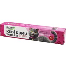 Tr 140 Adet Kedi - Evcil Hayvan Kumu Torbası Pratik Pudra Kokulu Büzgülü - Extra Güçlü 82X5