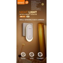 Tr Sensörlü LED Gece Lambası Prize Takılan Otomatik Karanlık Sensörlü Gece Işığı Bebek Od