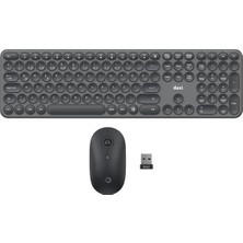 Tr MK250 Elegance Combo Sessiz 2.4ghz Kablosuz Türkçe Q Klavye Mouse Seti (Grafit Gri)