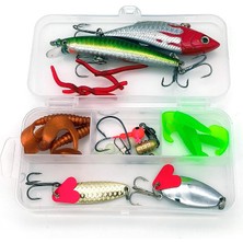 Tr 28 Parça Silikon Rapala Kaşık Olta Yem ve Aksesuar Seti