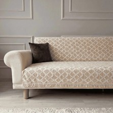 Bellevia 180X200 Kaymaz Koltuk Örtüsü Şalı Çekyat Kanepe Örtüsü Oturma ve Sırt Tam Kapama