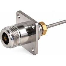 Gümrük Bey Huber+Suhner 25_N-50-3-9/133_NE 50 Ohm N Dişi Flanşlı Panel Tipi Rf Konnektör