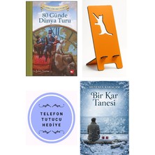 Beyaz Balina Yayınları 80 Günde Dünya Turu - Jules Verne + Telefon Tutucu + Bir Kar Tanesi