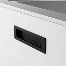 Elovias Özen Gömme Mobilya Kulbu Siyah Renk 160MM Kulp (Ö9156-160-02)