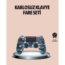 Efnaz Style Bluetooth Kablosuz Ps4 Gamepad Çift Motorlu Siyah Controller