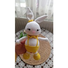 Masal Gurumi Amigurumi Tonton Tavşan Örgü Organik Oyuncak El Örgüsü Uyku Arkadaşı Oyun Arkadaşı
