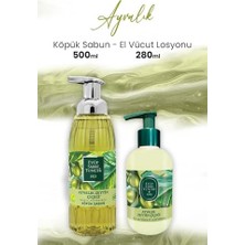 Ertürk Store Ayvalık Zeytin Vücut Losyonu 280 ml ve Köpük Sabun 500 ml