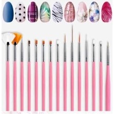 Ertürk Store Nail Art Tırnak Süsleme Fırça Seti, 15'li