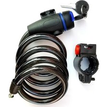 Ertürk Store Çelik Kilit Bisiklet Motosiklet Kilidi + Lazer LED Işık Hediyeli Scooter ve Bebek Arabası Için Uygun