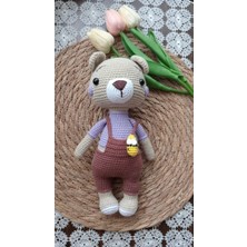 Masal Gurumi Amigurumi Sevimli Ayıcık Oyuncak El Yapımı Organik Oyuncak Oyun Arkadaşı Uyku Arkadaşı