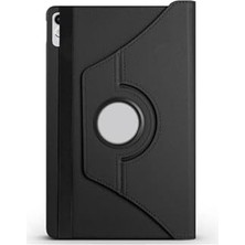 Ertürk Store Lenovo Tab P11 11.5 (2.nesil) TB350UF Dönebilen Standlı Kılıf, Siyah
