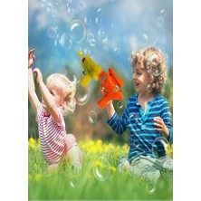 Ertürk Store Turuncu Köpük ve Su Tabancası, Üçlü Likitli Bubble Machine Seti