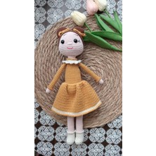 Masal Gurumi Amigurumi Şirin Bebek Örgü Oyuncak El Yapımı Şirin Kız Bebek Oyun Arkadaşı Uyku Arkadaşı