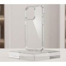 Ertürk Store Düşme Çarpma Korumalı Darbe Emici Gelişmiş Kamera Korumalı Uv Işıklarına Dayanıklı Çizilmez Metal Toz Filtreli Kristal A Kalite Şeffaf Telefon Kılıfı Evoclear (Iphone 14 Promax ile Uyumlu)