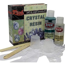 Ertürk Store Crystal Resin Transparan Şeffaf Kristal Reçine Set 195 cc