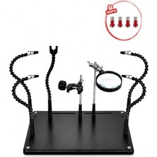 Ertürk Store ZD-11P Çok Amaçlı Lehimleme ve Pcb Tutucu Aparat Seti Sınırlı Sayıda Siparişte Geçerli "4 Adet Sıkıştırılabilir Pcb Kart Tutacağı Mıknatıs" Hediye