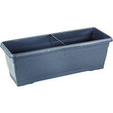 Ertürk Store V620 Villa Balkon Saksısı Tabaklı 52 Cm, 10 L Antrasit