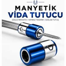 Ertürk Store (1 Adet) Mıknatıslı Vida Tutucu Halka 1/4 Inç 6,35 mm Bits Uç Matkap Tornavida Vidalama Aparatı