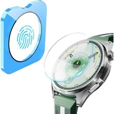 Ertürk Store Huawei Watch Gt6 46 mm Için Kolay Uygulama Aparatlı Ekran Koruyucu 9h Sertliğinde Çizilmeye Karşı Koruyan Dokunma Hassasiyetini ve Görüntü Kalitesini Etkilemeyen Huawei Gt6 46 mm Koruyucu Cam